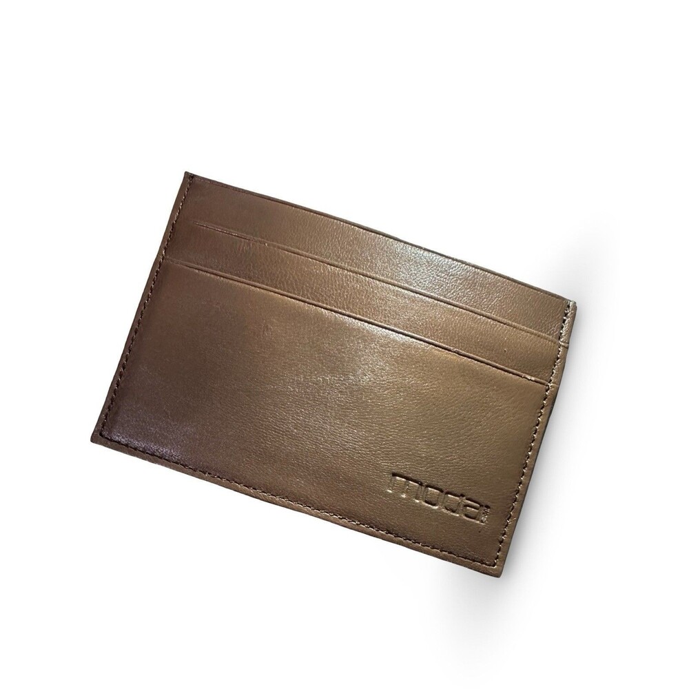 Moda Spana New Minimalist Leather Card/Cash Wallet brown
